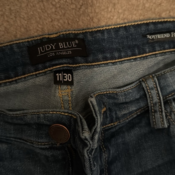 Distressed size 11/30 Judy blue jeans boyfriend fit. - Picture 2 of 3